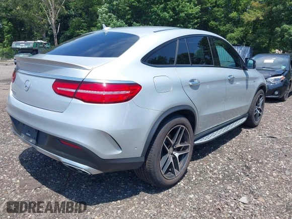 2016 Mercedes-Benz GLE 450 AMG with VIN 4JGED6EB4GA023448, listed as a IAAI auction lot 42618802 with 58,749 mi miles and . Bid and sale history available at DreamBid. Image 4.