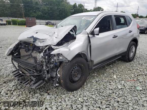 2017 Nissan Rogue S with VIN KNMAT2MV7HP503072, listed as a Copart auction lot 60263205 with 75,185 mi miles and Salvage title. Bid and sale history available at DreamBid. Image 1.
