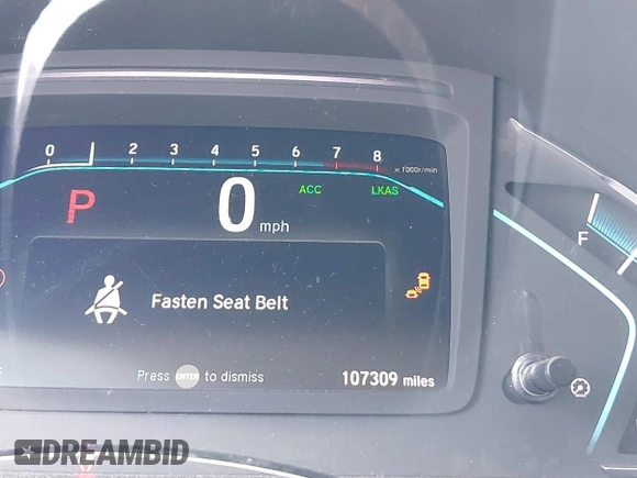 2019 Honda Odyssey EX-L with VIN 5FNRL6H76KB101969, listed as a IAAI auction lot 41985816 with 107,309 mi miles. Bid and sale history available at carsss.com. Image 15.