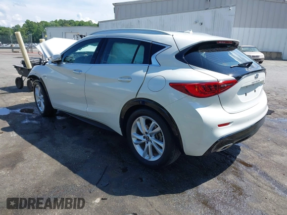 2019 Infiniti QX30 Luxe with VIN SJKCH5CP3KA009376, listed as a IAAI auction lot 42235934 with 46,590 mi miles and . Bid and sale history available at DreamBid. Image 3.