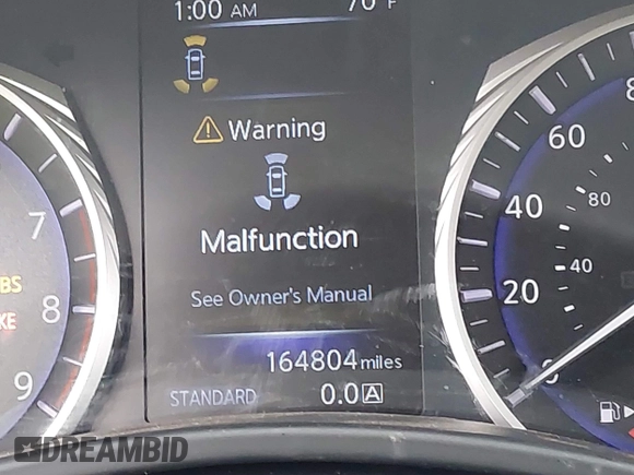 2016 Infiniti Q50 3.0t Premium with VIN JN1EV7AP3GM303498, listed as a IAAI auction lot 42079110 with 164,804 mi miles. Bid and sale history available at carsss.com. Image 14.