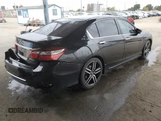 2017 Honda Accord Sedan Sport with VIN 1HGCR2F54HA147155, listed as a Copart auction lot 54387675 with 90,720 mi miles and Salvage Title. Bid and sale history available at carsss.com. Image 3.