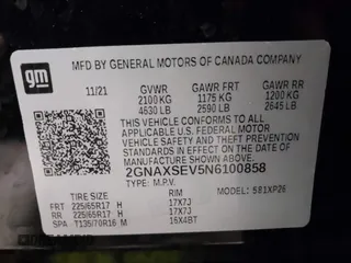 2022 Chevrolet Equinox LS с VIN 2GNAXSEV5N6100858, выставлен на аукционе IAAI как лот 41107033 с пробегом 43 179 миль миль и . История ставок и продаж доступна на DreamBid. Изображение 9.