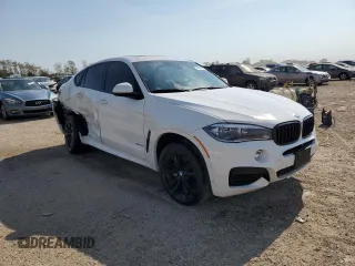 2018 BMW X6 xDrive50i with VIN 5UXKU6C56J0Z66652, listed as a Copart auction lot 74816694 with 56,229 mi miles and Salvage Title. Bid and sale history available at carsss.com. Image 4.