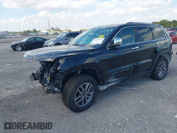 2020 Jeep Grand Cherokee Limited with VIN 1C4RJEBGXLC160983, listed as a IAAI auction lot 39837351 with 42,162 mi miles. Bid and sale history available at carsss.com. Image 17.