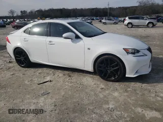 2014 Lexus IS 350 with VIN JTHBE1D20E5009785, listed as a Copart auction lot 43390055 with 163,556 mi miles and Salvage title. Bid and sale history available at DreamBid. Image 4.