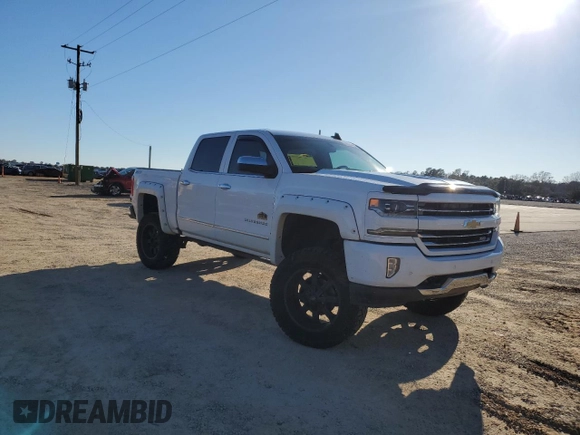 2017 Chevrolet Silverado 1500 LTZ with VIN 3GCUKSEJ5HG151660, listed as a Copart auction lot 45924435 with 136,520 mi miles and Salvage Title. Bid and sale history available at DreamBid. Image 4.