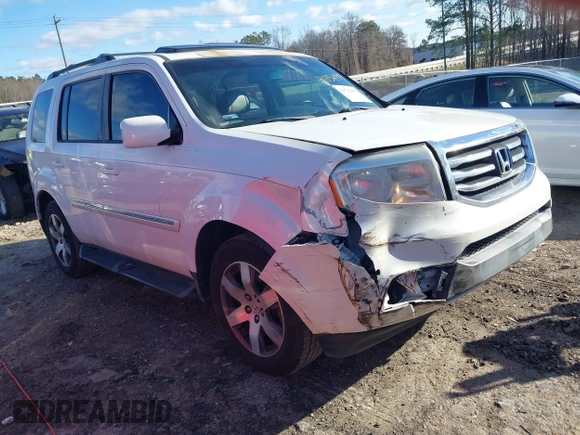2013 Honda Pilot Touring with VIN 5FNYF3H95DB012903, listed as a IAAI auction lot 41732433 with 160,805 mi miles and . Bid and sale history available at carsss.com. Image 1.