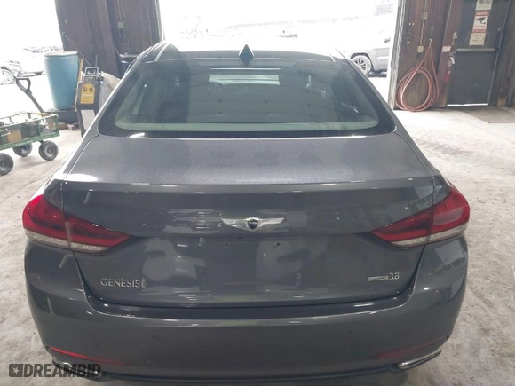 2015 Hyundai Genesis 3.8L with VIN KMHGN4JE7FU021717, listed as a IAAI auction lot 41942072 with 38,065 mi miles. Bid and sale history available at carsss.com. Image 16.