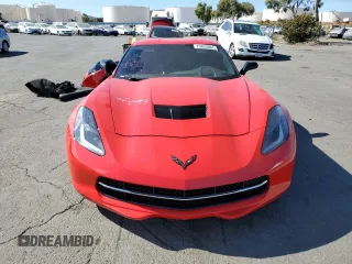 2015 Chevrolet Corvette 2LT with VIN 1G1YD2D74F5117885, listed as a Copart auction lot 75865884 with 54,008 mi miles and Salvage Title. Bid and sale history available at carsss.com. Image 5.
