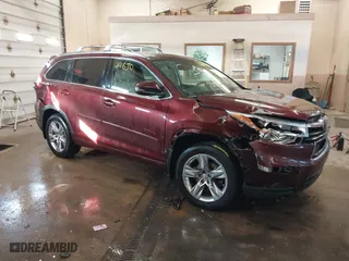 2015 Toyota Highlander Limited with VIN 5TDDKRFH0FS120884, listed as a IAAI auction lot 41544630 with 168,209 mi miles. Bid and sale history available at carsss.com. Image 1.