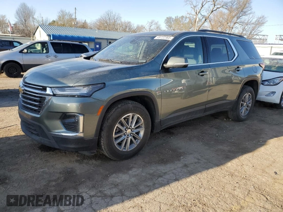2023 Chevrolet Traverse LT Cloth with VIN 1GNERGKW6PJ148672, listed as a Copart auction lot 49722365 with 81,800 mi miles and Salvage title. Bid and sale history available at DreamBid. Image 1.