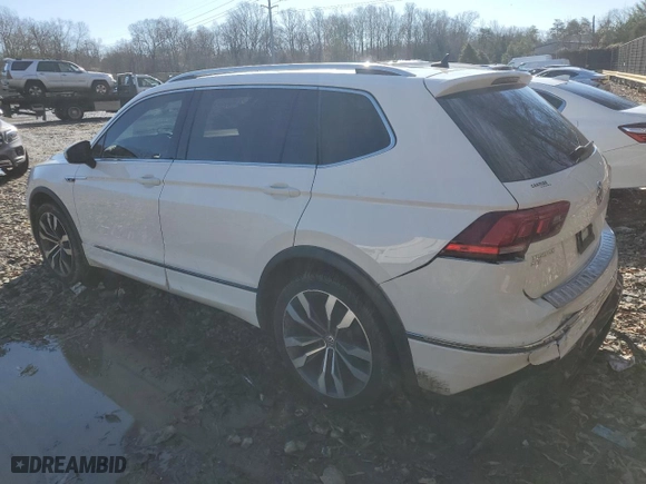 2020 Volkswagen Tiguan SEL Premium R-Line with VIN 3VV4B7AX3LM151191, listed as a Copart auction lot 86322014 with 37,748 mi miles and Salvage Title. Bid and sale history available at carsss.com. Image 2.