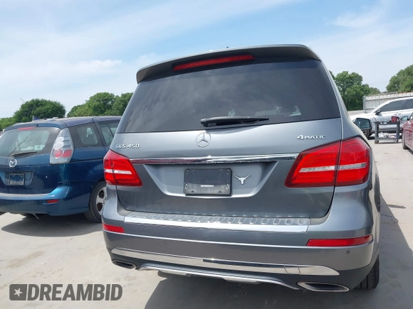 2018 Mercedes-Benz GLS 450 with VIN 4JGDF6EE3JB120416, listed as a IAAI auction lot 42066773 with 154,018 mi miles and . Bid and sale history available at DreamBid. Image 16.