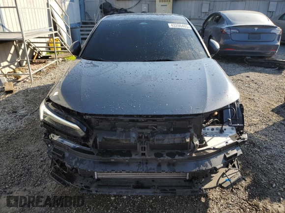 2024 Honda Civic Sedan Touring with VIN 2HGFE1F92RH325802, listed as a Copart auction lot 43206405 with 22,850 mi miles and Salvage Title. Bid and sale history available at carsss.com. Image 5.