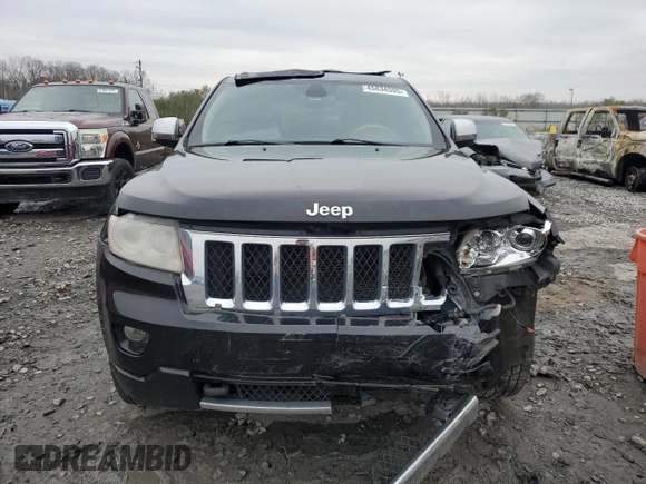 2013 Jeep Grand Cherokee Overland with VIN 1C4RJECG1DC546398, listed as a Copart auction lot 45834595 with 214,975 mi miles and Salvage Title. Bid and sale history available at carsss.com. Image 5.