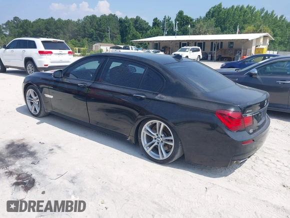 2013 BMW 7 Series 750Li xDrive with VIN WBAYF8C53DDE59223, listed as a IAAI auction lot 42602724 with 145,058 mi miles and . Bid and sale history available at DreamBid. Image 3.