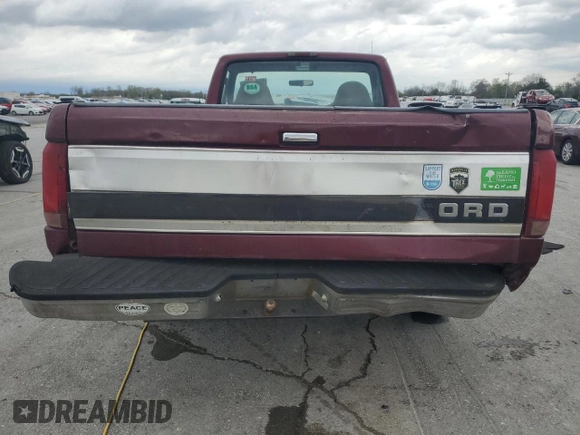 1996 Ford F-150 z VIN 1FTEF15N0TLA02185, wystawiony jako Copart lot #51459355 z przebiegiem 229 421 mil mil oraz Szkoda całkowita • Salvage title. Historia ofert i sprzedaży dostępna na DreamBid. Obrazek 6.