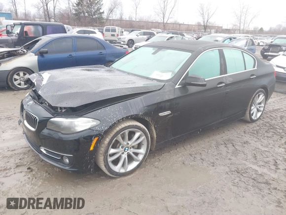 2014 BMW 5 Series 535i xDrive with VIN WBA5B3C56ED537753, listed as a IAAI auction lot 41054663 with 138,684 mi miles and . Bid and sale history available at carsss.com. Image 2.