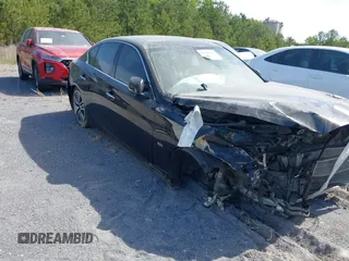 2017 Infiniti Q50 3.0t Premium with VIN JN1EV7AP7HM735786, listed as a IAAI auction lot 41696859 with 75,548 mi miles. Bid and sale history available at carsss.com. Image 1.
