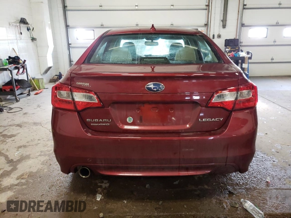 2016 Subaru Legacy 2.5i Premium with VIN 4S3BNBD68G3031364, listed as a Copart auction lot 36530113 with 58,441 mi miles. Bid and sale history available at carsss.com. Image 6.