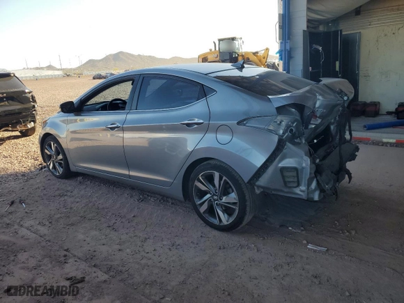 2015 Hyundai Elantra Limited with VIN KMHDH4AE8FU329070, listed as a Copart auction lot 52380395 with 130,054 mi miles and Salvage Title. Bid and sale history available at carsss.com. Image 2.