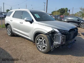 2023 Hyundai Palisade SEL with VIN KM8R44GE0PU569790, listed as a IAAI auction lot 40854258 with 29,444 mi miles. Bid and sale history available at carsss.com. Image 1.