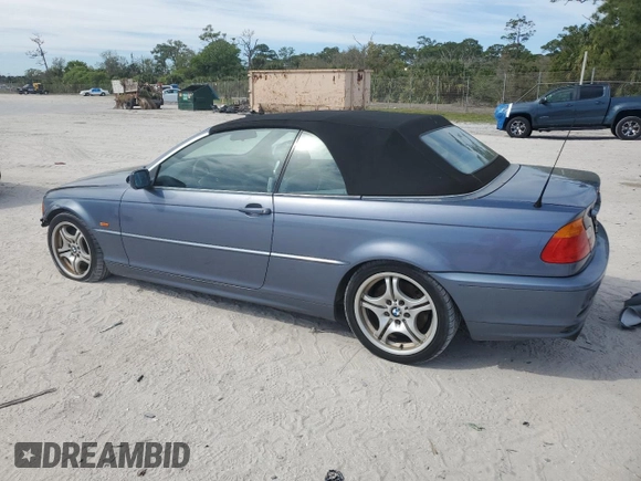 2001 BMW 3 Series 330Ci with VIN WBABS53431JU85614, listed as a Copart auction lot 46778405 with 107,237 mi miles and Non Repairable. Bid and sale history available at carsss.com. Image 2.