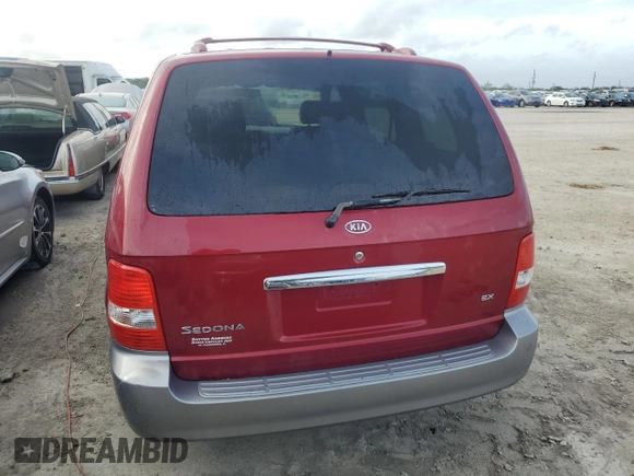 2003 Kia Sedona LX with VIN KNDUP131136419628, listed as a Copart auction lot 79094874 with 0 mi miles and Non Repairable. Bid and sale history available at carsss.com. Image 6.