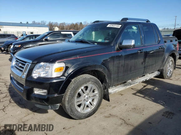 2008 Ford Explorer Sport Trac Limited with VIN 1FMEU53E38UA07717, listed as a Copart auction lot 42933155 with 124,850 mi miles and Salvage title. Bid and sale history available at DreamBid. Image 1.