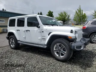 2020 Jeep Wrangler Unlimited Sahara with VIN 1C4HJXEG1LW197700, listed as a Copart auction lot 56539125 with 66,895 mi miles and Salvage title. Bid and sale history available at DreamBid. Image 4.