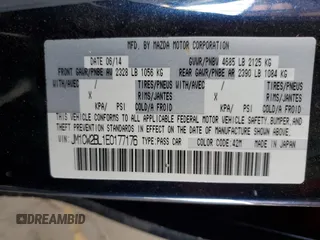 2014 Mazda 5 Sport with VIN JM1CW2BL1E0177176, listed as a Copart auction lot 70707784 with 113,071 mi miles and Salvage Title. Bid and sale history available at carsss.com. Image 15.