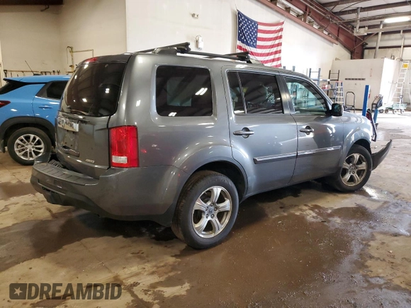 2012 Honda Pilot EX-L with VIN 5FNYF4H54CB042010, listed as a Copart auction lot 60454185 with Not provided miles and Clean title. Bid and sale history available at DreamBid. Image 3.