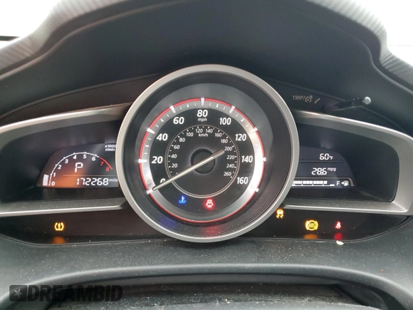 2014 Mazda 3 i Sport with VIN JM1BM1K72E1209920, listed as a Copart auction lot 82866304 with 172,268 mi miles and Salvage Title. Bid and sale history available at carsss.com. Image 9.