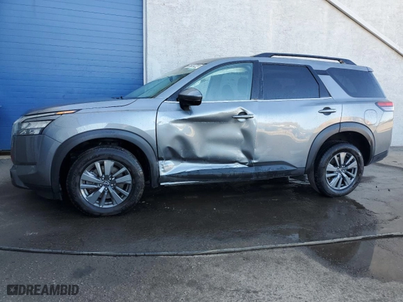 2023 Nissan Pathfinder SV with VIN 5N1DR3BA5PC242494, listed as a Copart auction lot 76792844 with 36,784 mi miles and Clean Title. Bid and sale history available at carsss.com. Image 1.