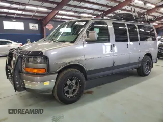 2006 GMC Savana Cargo Van YF7 Upfitter with VIN 1GDFH15T461162417, listed as a Copart auction lot 72986914 with 147,424 mi miles and Clean Title. Bid and sale history available at carsss.com. Image 1.