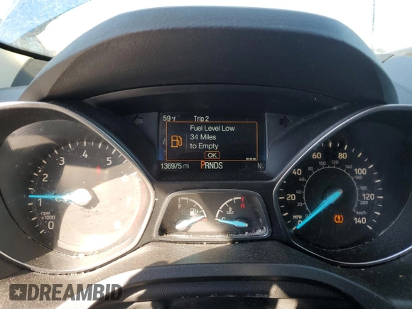 2018 Ford Escape S with VIN 1FMCU0F75JUB67613, listed as a Copart auction lot 46603715 with 136,975 mi miles and Salvage Title. Bid and sale history available at carsss.com. Image 9.