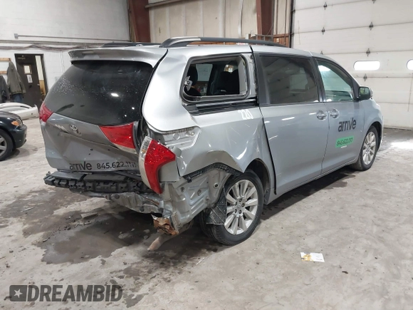 2013 Toyota Sienna LE with VIN 5TDJK3DC0DS056429, listed as a IAAI auction lot 41633193 with 167,321 mi miles and . Bid and sale history available at DreamBid. Image 4.