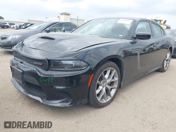 2023 Dodge Charger GT with VIN 2C3CDXHG1PH566237, listed as a IAAI auction lot 42180115 with 31,555 mi miles and . Bid and sale history available at carsss.com. Image 17.