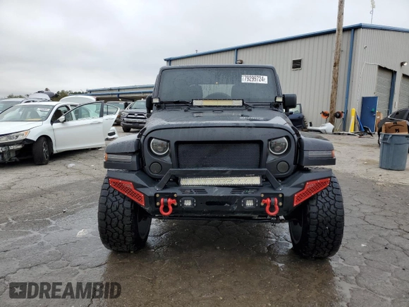 2018 Jeep Wrangler JK Unlimited Sport S with VIN 1C4HJWDGXJL837610, listed as a Copart auction lot 79299724 with 101,437 mi miles and Salvage Title. Bid and sale history available at carsss.com. Image 5.