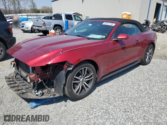2017 Ford Mustang EcoBoost Premium with VIN 1FATP8UH7H5267437, listed as a Copart auction lot 50747185 with 6,779 mi miles and Salvage Title. Bid and sale history available at carsss.com. Image 1.