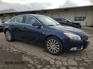 2011 Buick Regal CXL RL3 with VIN 2G4GR5EC7B9178996, listed as a Copart auction lot 80221204 with 126,810 mi miles and Salvage Title. Bid and sale history available at carsss.com. Image 4.