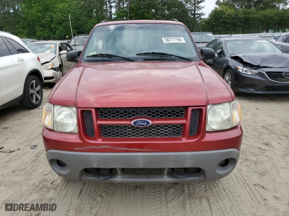 2001 Ford Explorer Sport with VIN 1FMYU70E41UC36295, listed as a Copart auction lot 56711194 with 120,805 mi miles and Salvage Title. Bid and sale history available at carsss.com. Image 5.
