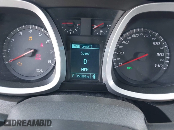 2017 Chevrolet Equinox LT with VIN 2GNFLFEK6H6196423, listed as a IAAI auction lot 42157284 with 155,064 mi miles. Bid and sale history available at carsss.com. Image 7.