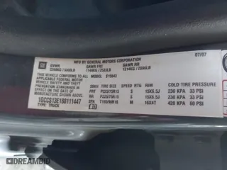 2008 Chevrolet Colorado LT w/1LT with VIN 1GCCS13E188111447, listed as a IAAI auction lot 41424541 with 92,794 mi miles. Bid and sale history available at carsss.com. Image 9.
