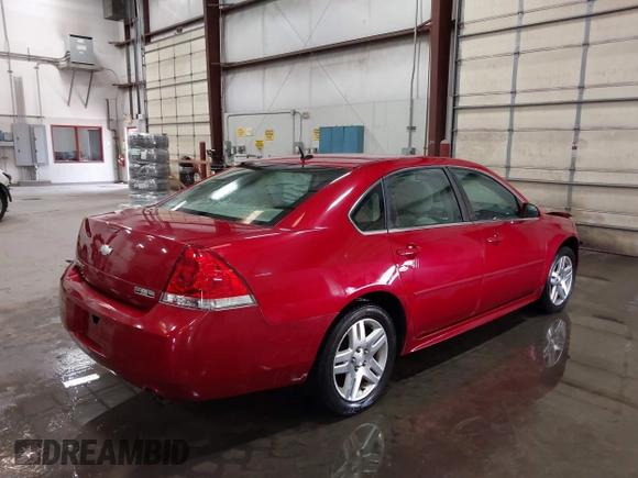 2013 Chevrolet Impala LT with VIN 2G1WG5E30D1258088, listed as a IAAI auction lot 42088699 with 145,416 mi miles and . Bid and sale history available at DreamBid. Image 4.