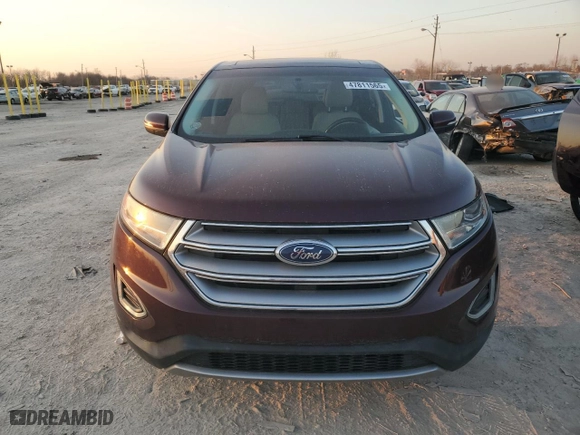 2017 Ford Edge Titanium with VIN 2FMPK4K99HBC25647, listed as a Copart auction lot 47811565 with 131,618 mi miles and Salvage Title. Bid and sale history available at carsss.com. Image 5.