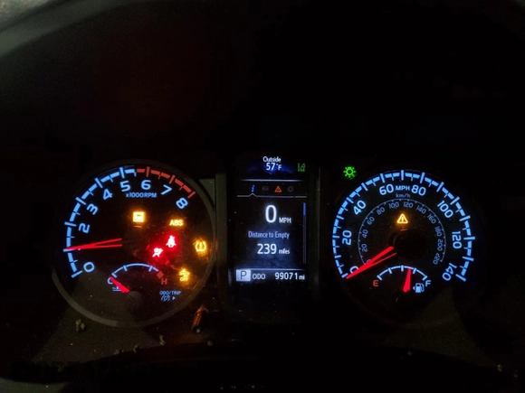 2020 Toyota Tacoma SR with VIN 5TFRX5GN5LX175373, listed as a Copart auction lot 51676665 with 99,071 mi miles and Salvage Title. Bid and sale history available at DreamBid. Image 9.