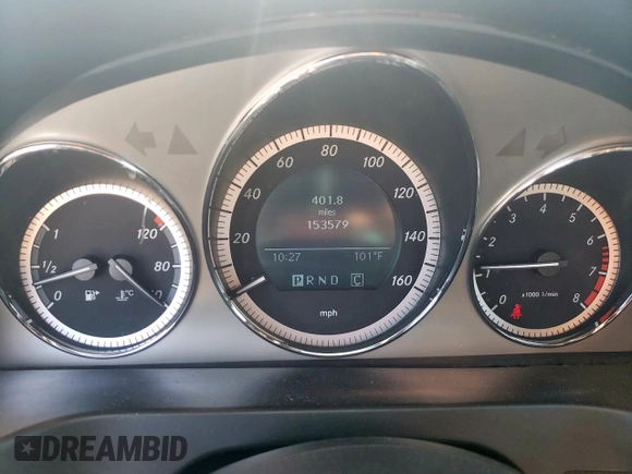 2009 Mercedes-Benz C 350 Sport with VIN WDDGF56X69R056988, listed as a Copart auction lot 58310825 with 153,579 mi miles and Salvage title. Bid and sale history available at DreamBid. Image 9.