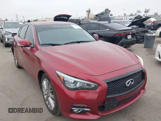 2015 Infiniti Q50 Sport with VIN JN1BV7AP6FM343091, listed as a IAAI auction lot 42800499 with 155,851 mi miles and . Bid and sale history available at DreamBid. Image 1.